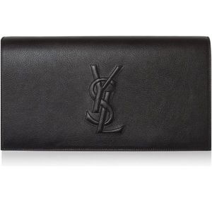 YSL Large Belle de Jour Clutch Black